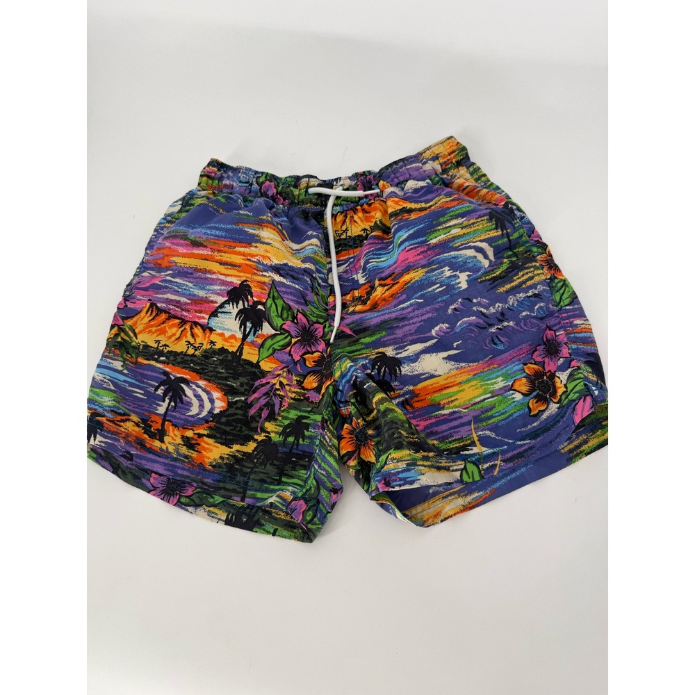 Urban Outfitters Mens Tropical Aloha Hawaiian‎ Swim Trunks Shorts Size M